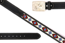 Load image into Gallery viewer, Embroidery Belt- 810 2'' Width Aztec Fabric Print