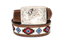 Load image into Gallery viewer, Embroidery Belt- 810 2'' Width Aztec Fabric Print
