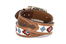 Load image into Gallery viewer, Embroidery Belt- 810 2'' Width Aztec Fabric Print