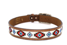 Load image into Gallery viewer, Embroidery Belt- 810 2'' Width Aztec Fabric Print