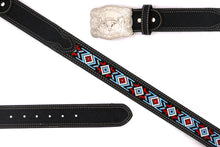 Load image into Gallery viewer, Embroidery Belt- 810 2'' Width Aztec Fabric Print
