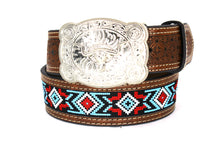 Load image into Gallery viewer, Embroidery Belt- 810 2'' Width Aztec Fabric Print