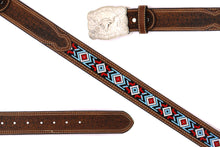 Load image into Gallery viewer, Embroidery Belt- 810 2'' Width Aztec Fabric Print