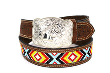 Load image into Gallery viewer, Embroidery Belt- 810 2'' Width Aztec Fabric Print