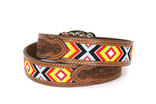 Load image into Gallery viewer, Embroidery Belt- 810 2'' Width Aztec Fabric Print