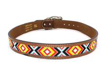 Load image into Gallery viewer, Embroidery Belt- 810 2'' Width Aztec Fabric Print