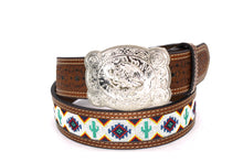 Load image into Gallery viewer, Embroidery Belt- 810 2'' Width Aztec Fabric Print