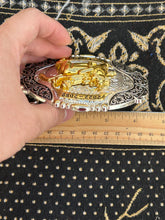 Cargar imagen en el visor de la galería, Buckle- B53 Bull Rider Gold&Silver