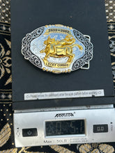 Cargar imagen en el visor de la galería, Buckle- B53 Bull Rider Gold&Silver
