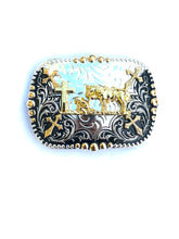 Cargar imagen en el visor de la galería, B54- Cowboy Prayer Gold & Silver