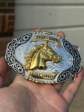 Cargar imagen en el visor de la galería, B53- Horse Head Gold&Silver