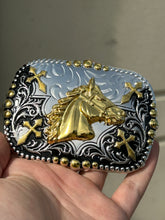 Cargar imagen en el visor de la galería, B54- Horse Head Gold&Silver