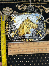 Cargar imagen en el visor de la galería, B54- Horse Head Gold&Silver