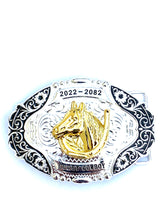 Load image into Gallery viewer, B53- Longhorn Horseshoe Silver