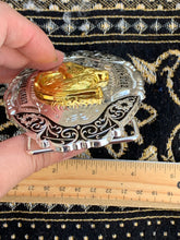 Load image into Gallery viewer, B53- Longhorn Horseshoe Silver