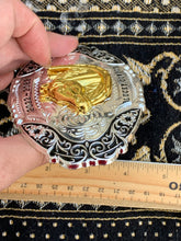Load image into Gallery viewer, B53- Longhorn Horseshoe Silver