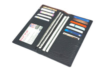Load image into Gallery viewer, Long Wallet-#605 Genuine Off White or Turquoise Accent w Silver Concho