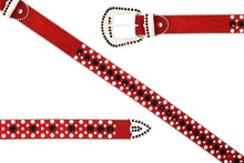 Cargar imagen en el visor de la galería, Rhinestone Belt- #001 002 004 Bling Rhinestone Unisex Leather Belt