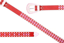 Cargar imagen en el visor de la galería, Rhinestone Belt- #001 002 004 Bling Rhinestone Unisex Leather Belt