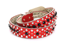 Cargar imagen en el visor de la galería, Rhinestone Belt- #001 002 004 Bling Rhinestone Unisex Leather Belt