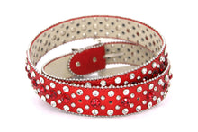 Cargar imagen en el visor de la galería, Rhinestone Belt- #001 002 004 Bling Rhinestone Unisex Leather Belt