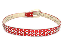 Cargar imagen en el visor de la galería, Rhinestone Belt- #001 002 004 Bling Rhinestone Unisex Leather Belt