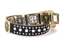 Cargar imagen en el visor de la galería, Rhinestone Belt- #002 Longhorn Buckle w Cross Buckle & Rhinestone