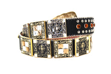 Cargar imagen en el visor de la galería, Rhinestone Belt- #002 Longhorn Buckle w Cross Buckle & Rhinestone