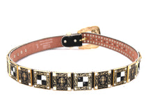 Cargar imagen en el visor de la galería, Rhinestone Belt- #002 Longhorn Buckle w Cross Buckle & Rhinestone