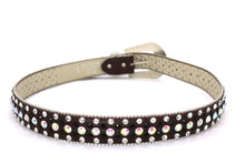Cargar imagen en el visor de la galería, Rhinestone Belt- #001 002 004 Bling Rhinestone Unisex Leather Belt
