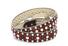 Cargar imagen en el visor de la galería, Rhinestone Belt- #001 002 004 Bling Rhinestone Unisex Leather Belt