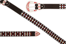 Cargar imagen en el visor de la galería, Rhinestone Belt- #001 002 004 Bling Rhinestone Unisex Leather Belt
