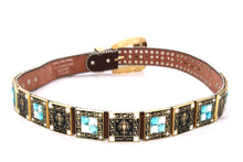 Cargar imagen en el visor de la galería, Rhinestone Belt- #002 Longhorn Buckle w Cross Buckle & Rhinestone