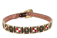 Cargar imagen en el visor de la galería, Rhinestone Belt- #002 Longhorn Buckle w Cross Buckle & Rhinestone