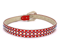 Cargar imagen en el visor de la galería, Rhinestone Belt- #001 002 004 Bling Rhinestone Unisex Leather Belt