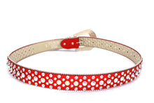 Cargar imagen en el visor de la galería, Rhinestone Belt- #001 002 004 Bling Rhinestone Unisex Leather Belt