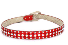 Cargar imagen en el visor de la galería, Rhinestone Belt- #001 002 004 Bling Rhinestone Unisex Leather Belt