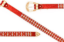 Cargar imagen en el visor de la galería, Rhinestone Belt- #001 002 004 Bling Rhinestone Unisex Leather Belt