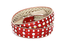 Cargar imagen en el visor de la galería, Rhinestone Belt- #001 002 004 Bling Rhinestone Unisex Leather Belt
