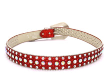 Cargar imagen en el visor de la galería, Rhinestone Belt- #001 002 004 Bling Rhinestone Unisex Leather Belt