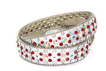 Cargar imagen en el visor de la galería, Rhinestone Belt- #001 002 004 Bling Rhinestone Unisex Leather Belt