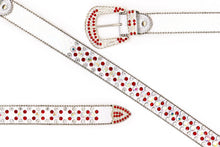 Cargar imagen en el visor de la galería, Rhinestone Belt- #001 002 004 Bling Rhinestone Unisex Leather Belt