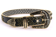 Load image into Gallery viewer, Rhinestone Belt- #005 005A 006 007 Shiny Unisex Rodeo Bling Belt -1