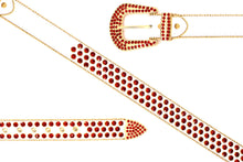 Load image into Gallery viewer, Rhinestone Belt- #005 005A 006 007 Shiny Unisex Rodeo Bling Belt -2