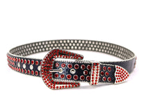 Load image into Gallery viewer, Rhinestone Belt- #005 005A 006 007 Shiny Unisex Rodeo Bling Belt -1