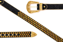 Cargar imagen en el visor de la galería, Rhinestone Belt- #005 005A 006 007 Shiny Unisex Rodeo Bling Belt -3