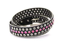 Load image into Gallery viewer, Rhinestone Belt- #005 005A 006 007 Shiny Unisex Rodeo Bling Belt -2