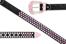 Load image into Gallery viewer, Rhinestone Belt- #005 005A 006 007 Shiny Unisex Rodeo Bling Belt -2