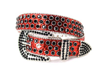 Cargar imagen en el visor de la galería, Rhinestone Belt- #005 005A 006 007 Shiny Unisex Rodeo Bling Belt -3