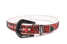 Cargar imagen en el visor de la galería, Rhinestone Belt- #005 005A 006 007 Shiny Unisex Rodeo Bling Belt -3